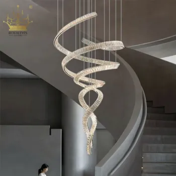 Modern Luxury Indoor Decoration: Crystal Chandelier for Large Projects like Hotel Lobbies and Banquet Halls