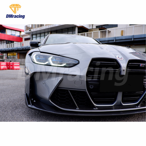 PT Style Dry Carbon Fiber Front Bumper Canards for BMW M3/M4 G8X/G80/G82/G83 2019-2023