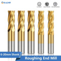 Bouching End Mill HSS Coupeurs 4flute Low Speed