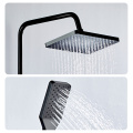 Household Matte Black Bathroom Rainfall Shower Set