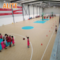 gymnasium room pvc synthetic sports flooring