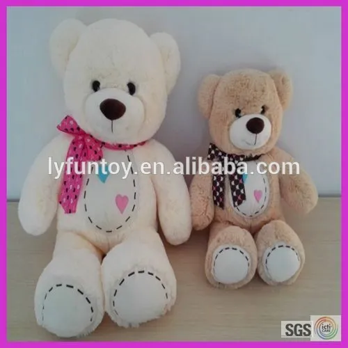 wholesale brown or white skin plush teddy bear