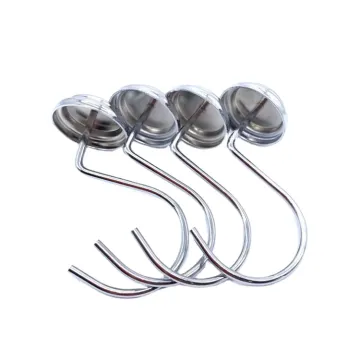 S-Shaped Metal Hooks for Bathroom Curtains