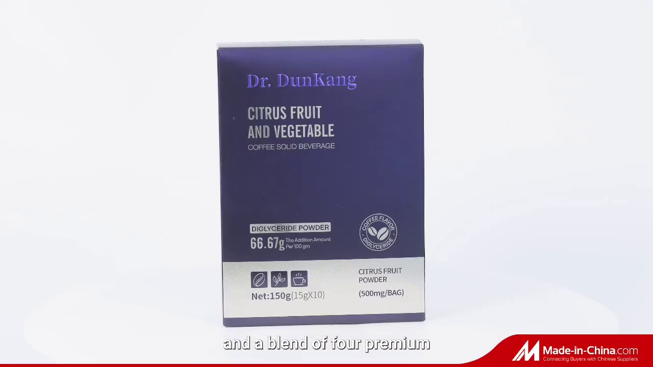 Weight Loss Slimming Coffee with Citrus Fruit and Vegetable Extract