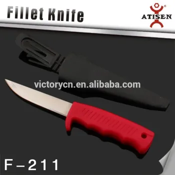 3cr14 stainless steel blade,pp handle with PP sheath fishing tackle