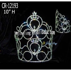 Large hot sale tiara cheap pageant crown