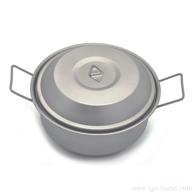 Hot Selling Pure Titanium Camping Double Handle Pot