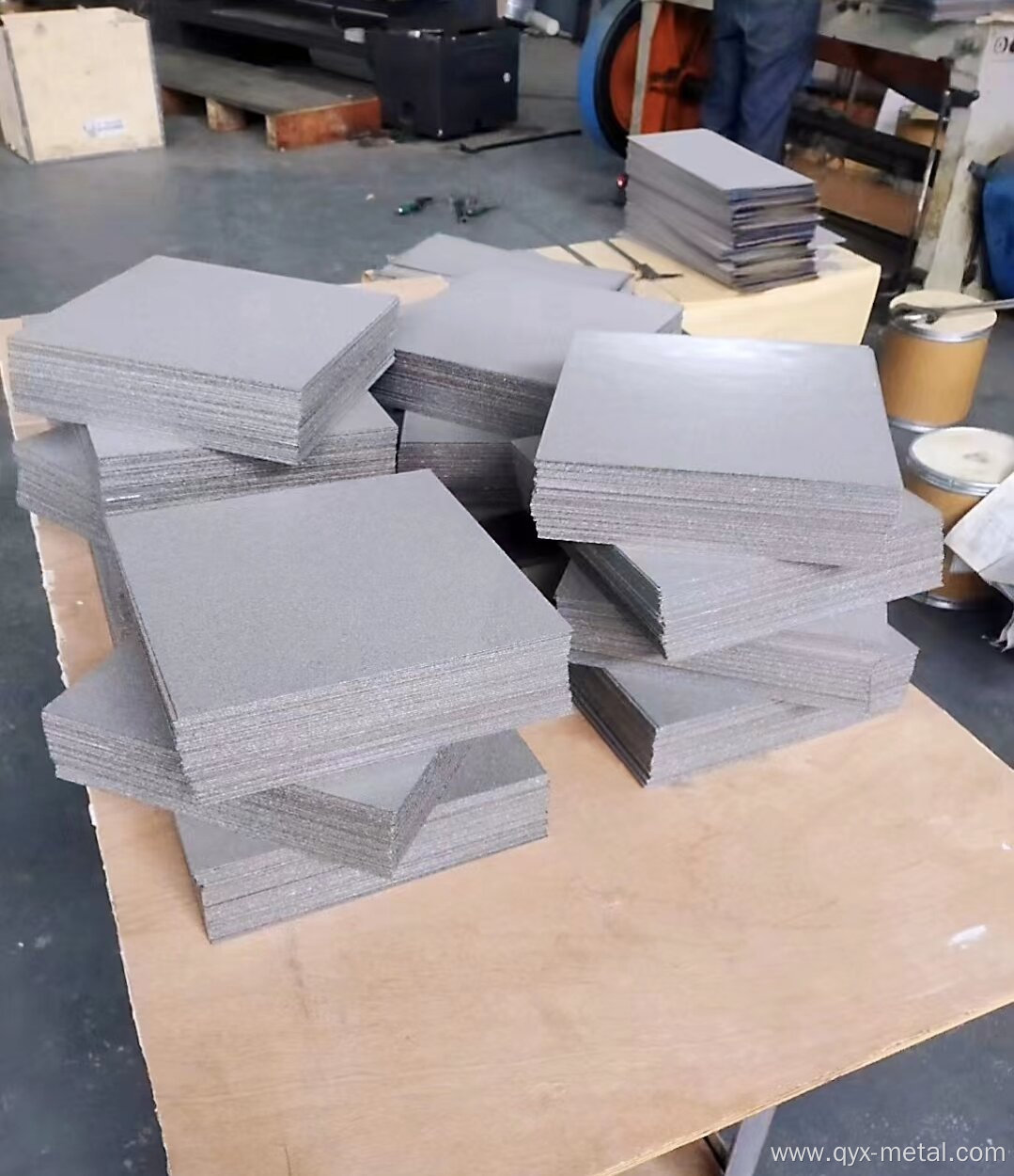 porous metal plate sintered titanium filter component
