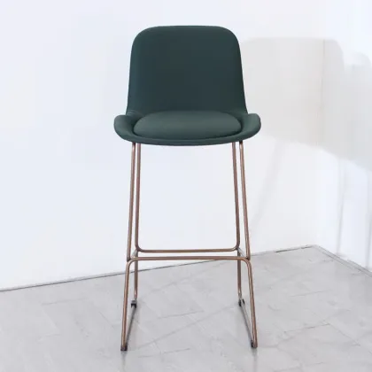 Golden Leather Bar Stool Furniture