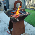 Natutal Style Corten BBQ Grills For Outdoor Cooking