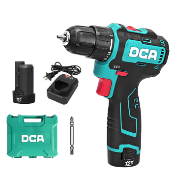 High Torque 12V Rechargeable Brushless Cordless Electric Screwdriver Drill Kit DCA-1203E