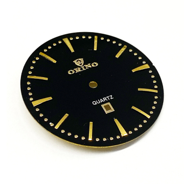 Simple Enamel Watch Dial With Metal Indices