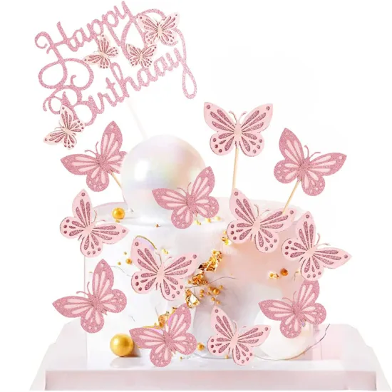 Artificial Butterfly Supplies: Enhancing Your Birthday, Wedding, and Cake Decoration with Beautiful Butterflies