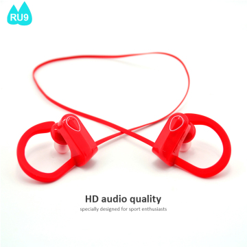 Bluetooth sports headset RU9 bluetooth headphone wireless 4.1 stereo CVC Noise Cancelling headphone 8 Hours Music Playing