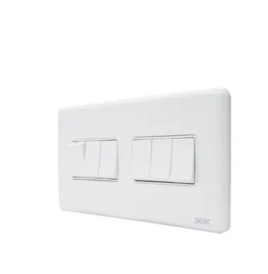 6Gang 1Way Switches small button wall switch