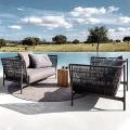 Black grey round braided outdoor rugs