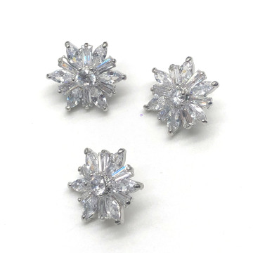 Crystal Rhinestone Diamond Sunflower Embellishment Sew-On Buttons: Decorative Accessories for Garments and Clothing DIY Projects