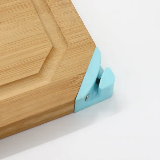 Ultimate Multi-Function Smart Butcher's Chopping Board Set with Built-in Knife Sharpener - Crafted from Premium Bamboo and Wood