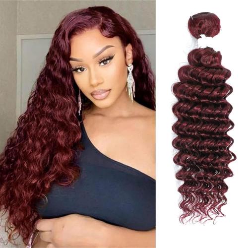 99j Burgundy Deep Weave Bundles