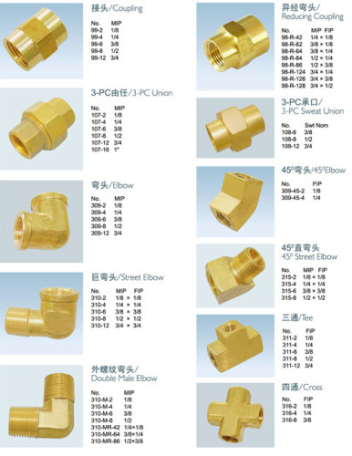 Brass Pipe Fittings For Plumbing 