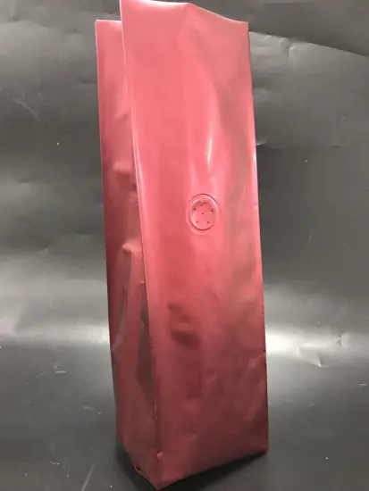 Matte Red Side Gusset Coffee Bag