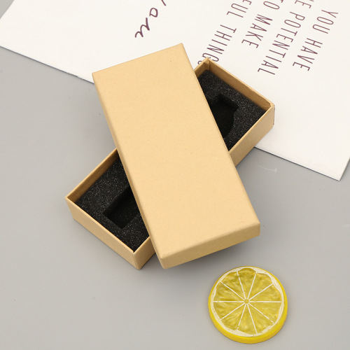 Recycelte braune Kraftpapier Geschenkbox Uhr Verpackung