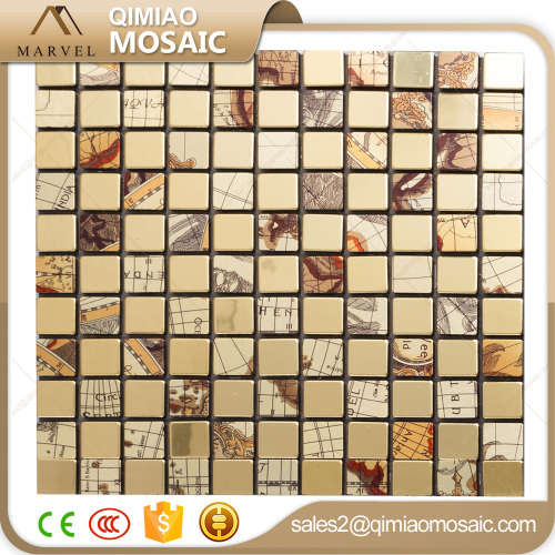 Luxury Design Bling Gold Mix Pattern Mosaic Aluminium-Plastic Panel