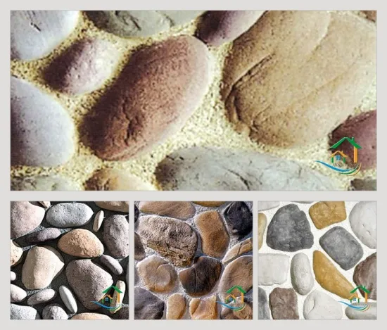 Beautiful garden pebble tile