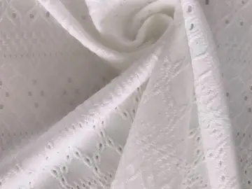 Eyelet Fabric with Polyester Spandex