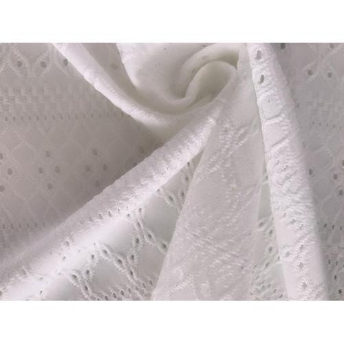 Eyelet Fabric with Polyester Spandex