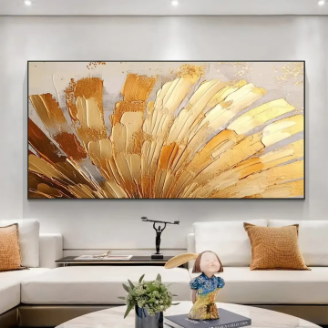 Abstract oro dipinto a mano arte dipinto a mano per decorazioni del soggiorno scandinavo
