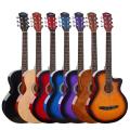 De goedkoopste kleurrijke beginner 38 inch akoestische gitaar