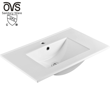 OVS cUPC North America Public Cheap Vanity Western Fancy Restaurant Bathroom Sinks - White Vitreous China Wash Basin for Sale