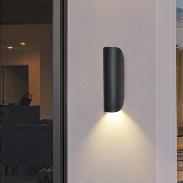 Modern LED Wall Lamps for Indoor Decoration: 3000K 4000K 5000K Cob Black Aluminum Sconce Lights