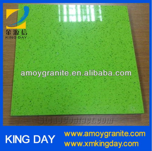 Artificial bright green quartz stone