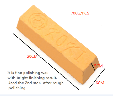Scratching stainless steel metal polishing wax