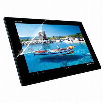 Glossy Anti-fingerprint Screen Protector for Xperia Tablet Z, High Transparent
