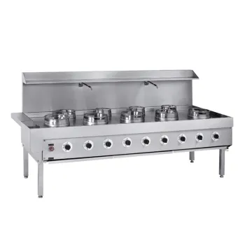 K384 Europe Style Kitchen Europe Style Wok Range With 3-Burner