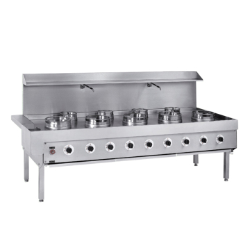 K384 Europe Style Kitchen Europe Style Wok Range With 3-Burner