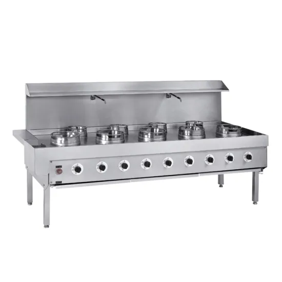 K384 Europe Style Kitchen Europe Style Wok Range With 3-Burner