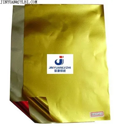Aluminum foil laminated paper,gift wrap Paper laminate aluminum foil