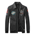 Characteristic Men's Embroidered Leather Jacket Wholesale