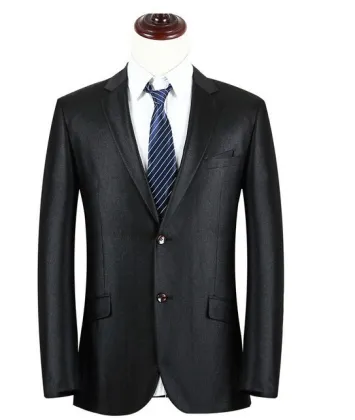top brand black coat pant men suit