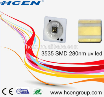 2016 hot selling high quality 3535 SMD gerimicidal uvc led 275nm 280nm uv led for sterilizer