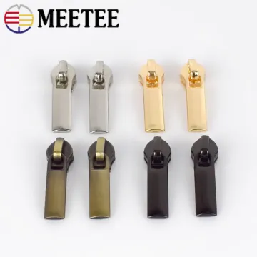20pcs Meetee Zipper Sliders for 3# 5# Nylon Zippers Down Jacket Zip Head Bag Clothing Zips Repair Kits DIY Sewing Accessories