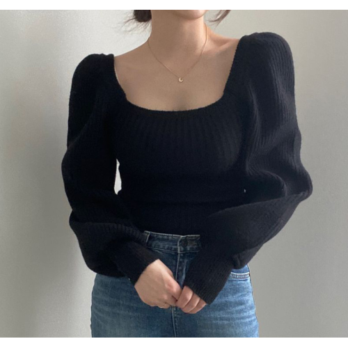 Women's Puff Sleeve Tops Sweaters