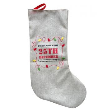 19 inches Christmas burlap stocking