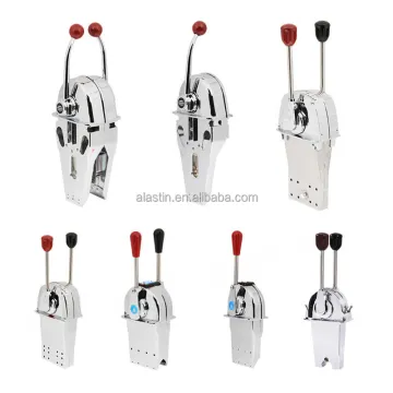 Universal Single Dual Lever Boat Throttle Control Zinc Alloy Marine Twin Lever Engine Throttle Control