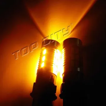 White and Amber Switchback Dual Color 3157 3057 22 SMD 5630 LED Bulb Turn Signal Light