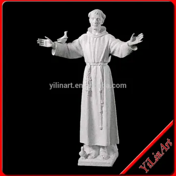 White Marble St. Francis of Assisi YL-R544